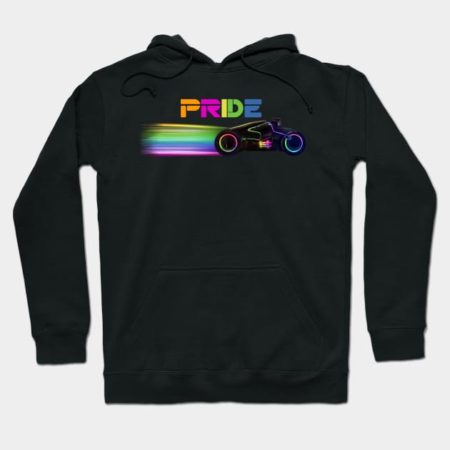 Tron Pride Cycle Hoodie by DistractedGeek